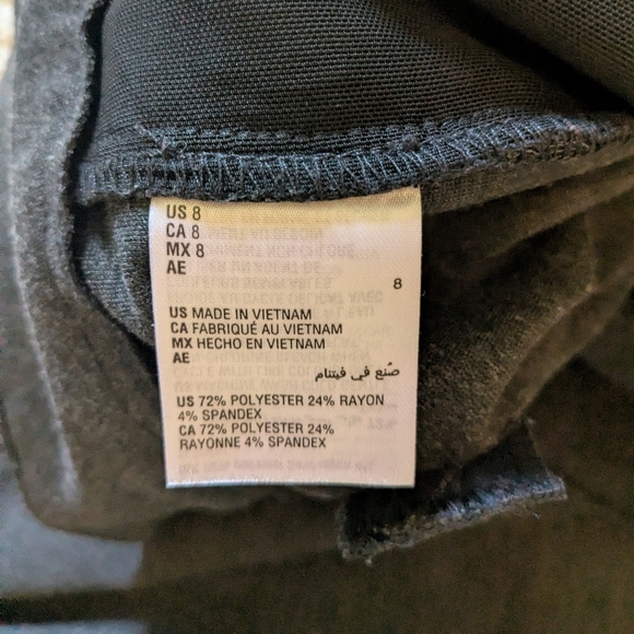 Alfani Women's stretchy charcoal pants, size 8 - Picture 4 of 7